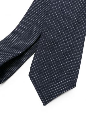 Raštuotas šilkinis kaklaraištis Dsquared2 mėlyna