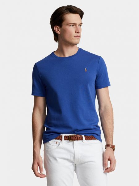 Поло тениска slim Polo Ralph Lauren синьо