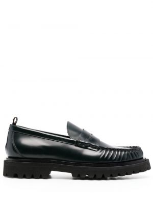 Skinn loafers Officine Creative grønn