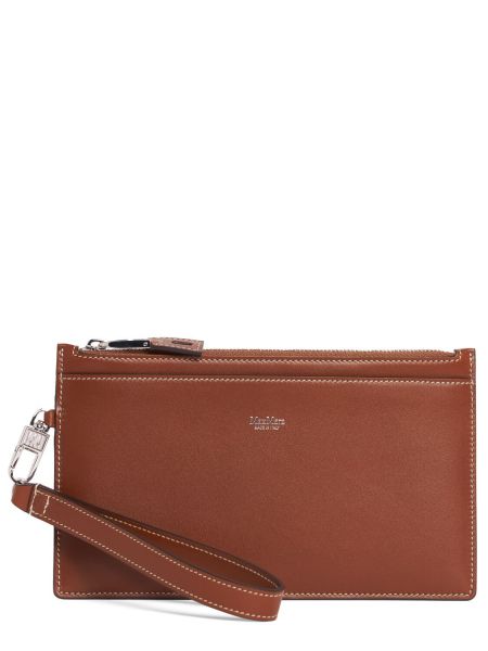 Klassisk skinn clutch Max Mara