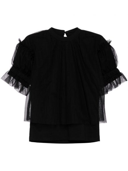 Tyl t-shirt Noir Kei Ninomiya sort