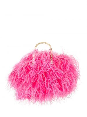 Μεταξωτή τσάντα ώμου Givenchy ροζ