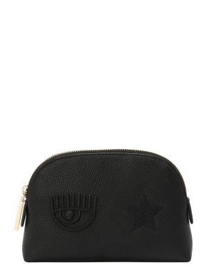 Kozmetična torbica z zvezdico Chiara Ferragni črna