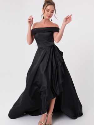 Asymetrické večerné šaty Lafaba čierna