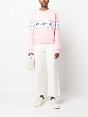 Sweatshirt mit print Chiara Ferragni pink