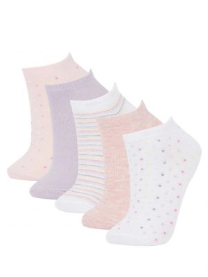 Памучни чорапи Defacto розово