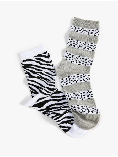 Чорапи с принт зебра Koton
