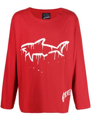 Camiseta Greg Lauren X Paul & Shark rojo