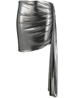 Asymetrické mini sukně Magda Butrym stříbrné