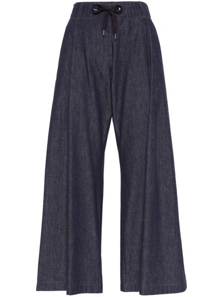 Pantaloni drepti Brunello Cucinelli albastru