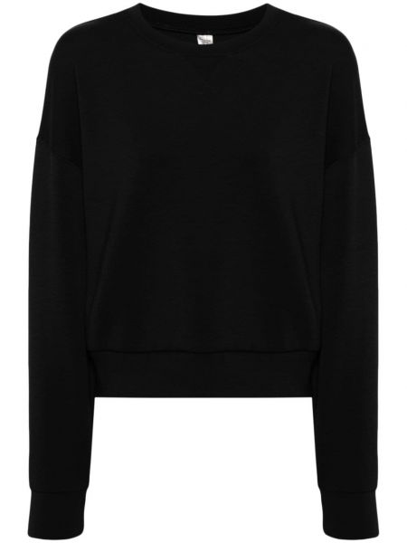 Пуловер с кръгло деколте Spanx черно