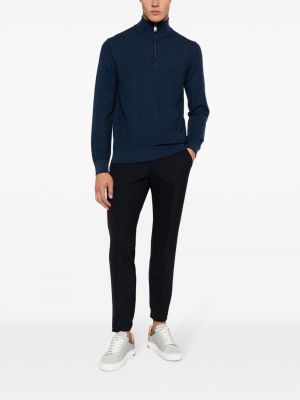 Pullover mit reißverschluss Brioni blau
