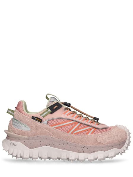 Sneakers i nät Moncler Grenoble rosa