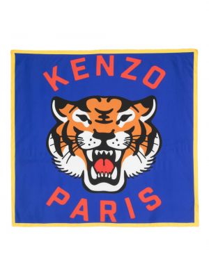 Niebieska szal w tygrysie prążki Kenzo