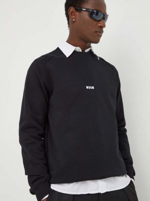 Однотонный хлопковый свитер Msgm черный