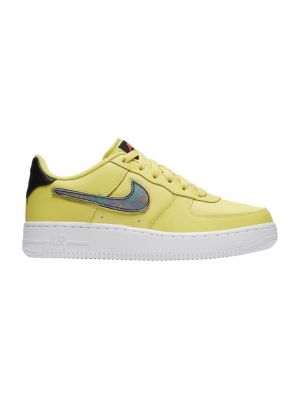 Sneakersy skórzane Nike Air Force 1 Żółte