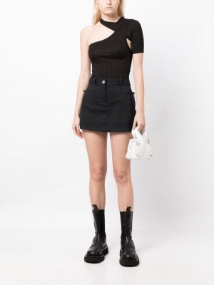 Mini sukně Chanel Pre-owned černé