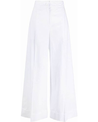 Pantalones de cintura alta bootcut See By Chloé blanco