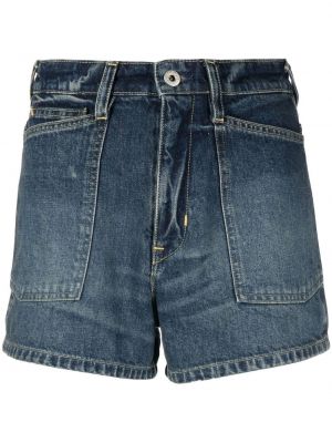 Kratke jeans hlače Kenzo modra
