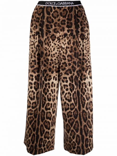 Pantalones con estampado leopardo Dolce & Gabbana