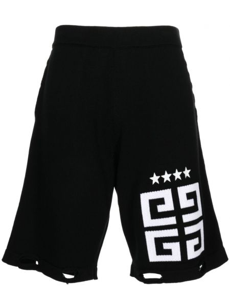 Shorts de sport en coton à imprimé Givenchy