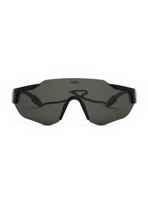 Очки солнцезащитные с принтом с геометрическим узором Fendi черные