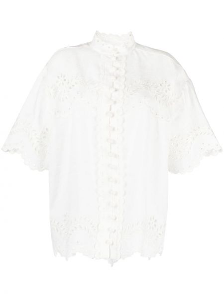 Camicia di cotone Zimmermann bianco