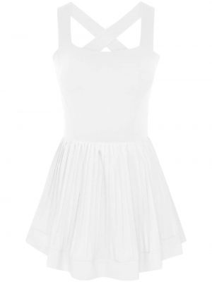 Плисирана мини рокля Varley бяло