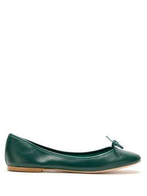 Usnjene nizki čevlji Sarah Chofakian zelena