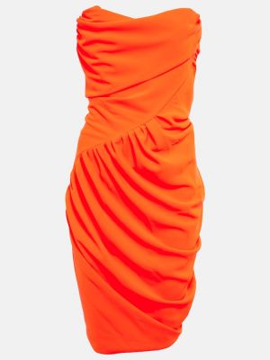Drapírozott ruha Vivienne Westwood narancsszínű