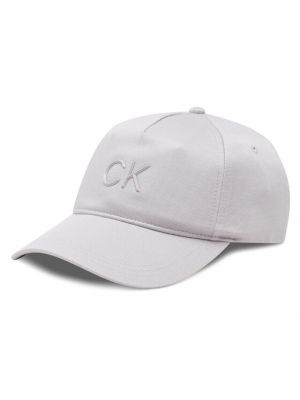 Fioletowa czapka z daszkiem Calvin Klein