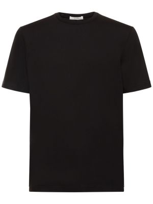 Camiseta de algodón The Row negro
