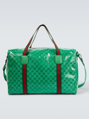 Křišťálová cestovní taška Gucci zelená
