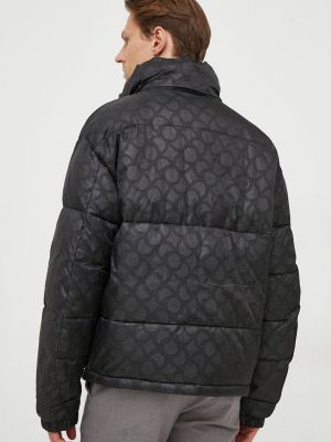 Oversized téli kabát Trussardi fekete