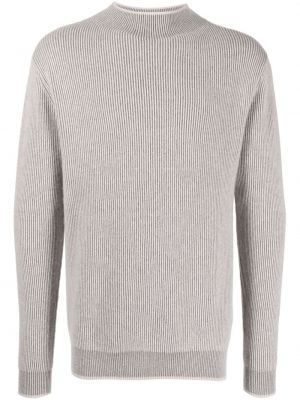 Kašmírový sveter N.peal sivá