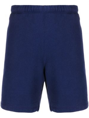 Bombažne kratke hlače s potiskom Heron Preston modra