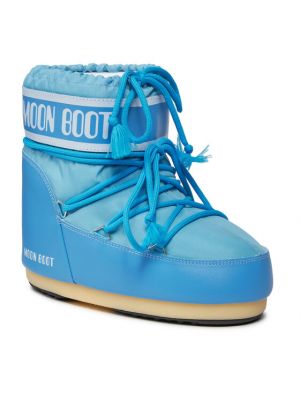 Bottes de neige en nylon en nylon Moon Boot bleu