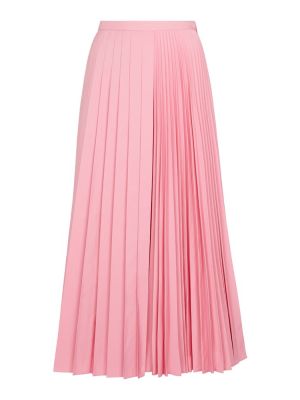 Plisovaná midi sukňa Valentino ružová