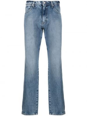 Straight leg jeans di cotone Bally blu