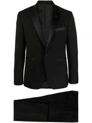 Saténový oblek Reveres 1949 čierna