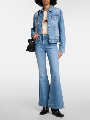 Giacca di jeans con motivo a stelle Stella Mccartney blu