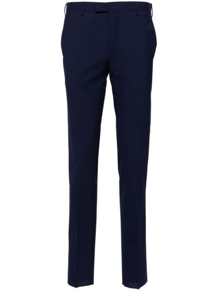Pantalon en laine skinny Pt Torino bleu