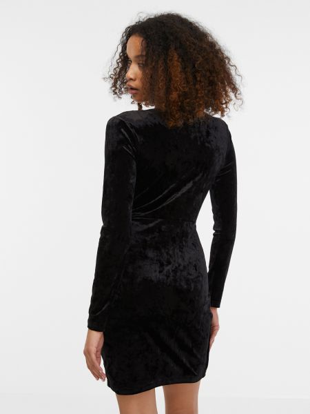 Zamatové šaty Orsay čierna