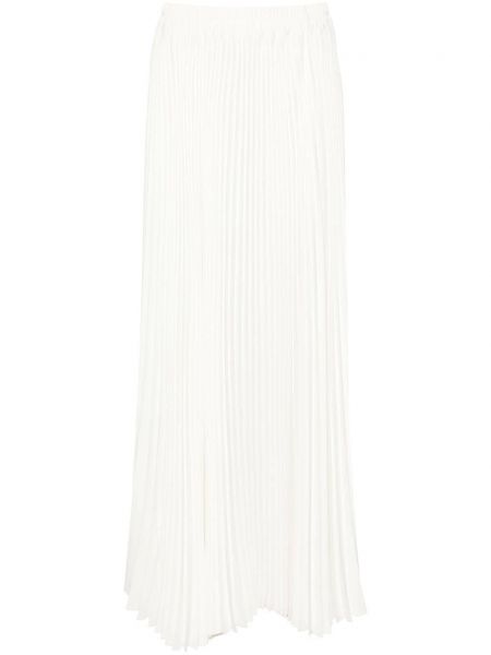 Plisované midi sukně Styland bílé