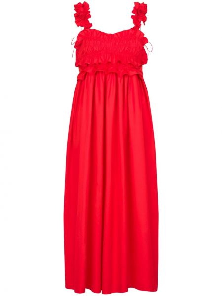 Μάξι φόρεμα Cecilie Bahnsen κόκκινο