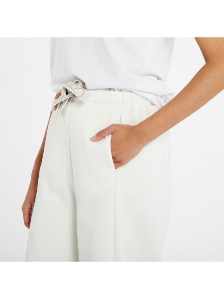 Pantaloni largi cu croială lejeră Calvin Klein Jeans alb