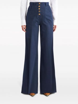 High waist bootcut jeans ausgestellt Etro blau