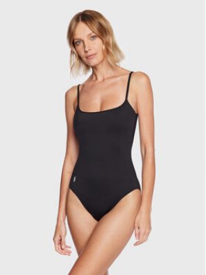Jednodílné plavky Polo Ralph Lauren černé
