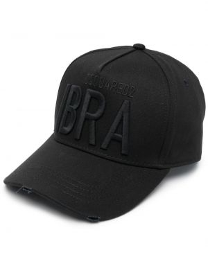 Brodert cap Dsquared2 svart