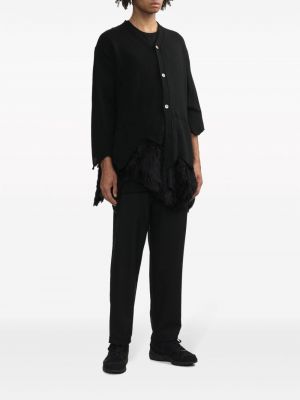 Vlněné kalhoty Black Comme Des Garçons černé